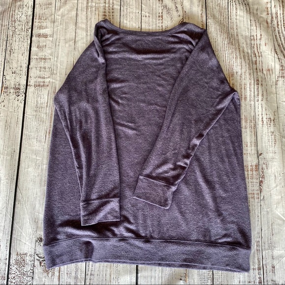 TORRID "Super Soft Plush" Heathered Blue Top 2X - Picture 3 of 4